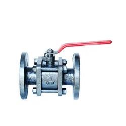 CAST IRON 3 PIECE DESIGN BALL VALVE FLANGED END