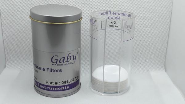 MEMBRANE FILTER, 0.45 Micron, 47 mm, 100 Pack, Mixed Esters CelluloseMEMBRANE FILTER, 045 MICRON ,47 MM DIA, MIXED ESTERS CELLULOSEORIGIN: GABY INSTRUMENTS