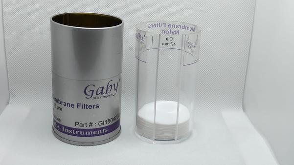 Nylon Membrane Filter 600-micron 47 mm 100/PackPore Size: 600micronDía: 47mm Material: NylonPack Size: 100 Filters Per PackageORIGIN: GABY INSTRUMENTS