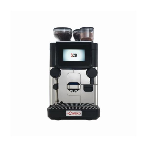 The new S20, which was developed by drawing on knowledge and expertise about traditional  machines, enhances the LaCimbali superautomatic range with a perfect solution for locations that  produce around 200 cups a day. Thanks to its built-in soluble hot chocolate system, you can also  offer a wide and varied drinks menu, always guaranteeing the highest quality.The new S20, which was developed by drawing on knowledge and expertise about traditional  machines, enhances the LaCimbali superautomatic range with a perfect solution for locations that  produce around 200 cups a day. Thanks to its built-in soluble hot chocolate system, you can also  offer a wide and varied drinks menu, always guaranteeing the highest quality.