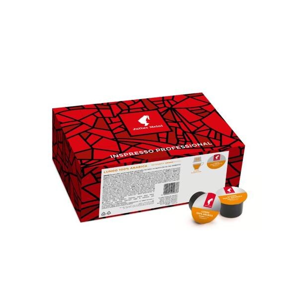 This dark roasted premium coffee blend of 100% Arabica beans from Brazil and Ethiopia is a melody of aromas. The sweet and creamy flavour reveals a coffee sensation with a fine and velvety crema. These capsules are compatible with Lavazza Blue® machines.