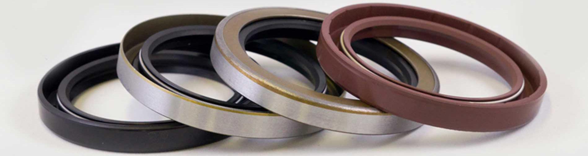 Parker oil seals are elastomer-lipped, metal retained rotary shaft seals available in a multitude of configurations to suit operating conditions, environment, and performance requirements.  Design variables include any number of combinations of elastomer materials as well as lip and OD styles, coatings, and hydrodynamic lip grooving. 