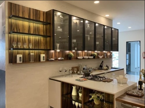 Coimbatore Glass Profile Shutters Krishna Decor is a unique name in this industry to provide our prestigious clients an exclusive range of Black Glass Shutter.Aluminum Profile Shutter with Soft close hinge, color available Matt Black, Crome finish, Rose gold.