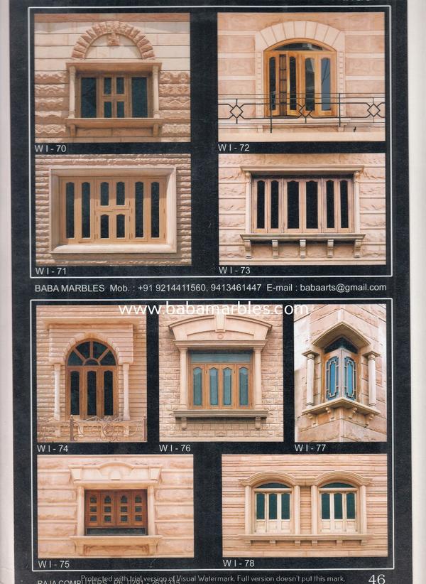 A Jodhpur Sandstone Window is a remarkable architectural feature that embodies the rich cultural heritage and intricate craftsmanship of Jodhpur, a city located in the vibrant state of Rajasthan, India. These windows are meticulously carved from the renowned Jodhpur sandstone, prized for its warm and earthy tones. What sets these windows apart is their detailed and ornate design, often featuring intricate lattice work, delicate floral patterns, and traditional Rajasthani motifs. Beyond their aesthetic appeal, Jodhpur Sandstone Windows serve a functional purpose, allowing for natural light and ventilation while maintaining a sense of privacy. These windows are not only architectural elements but also works of art that enhance the beauty and character of the buildings they adorn. They stand as a testament to the city's rich cultural heritage and the enduring legacy of its skilled artisans, making them an iconic feature of Jodhpur's traditional architecture.