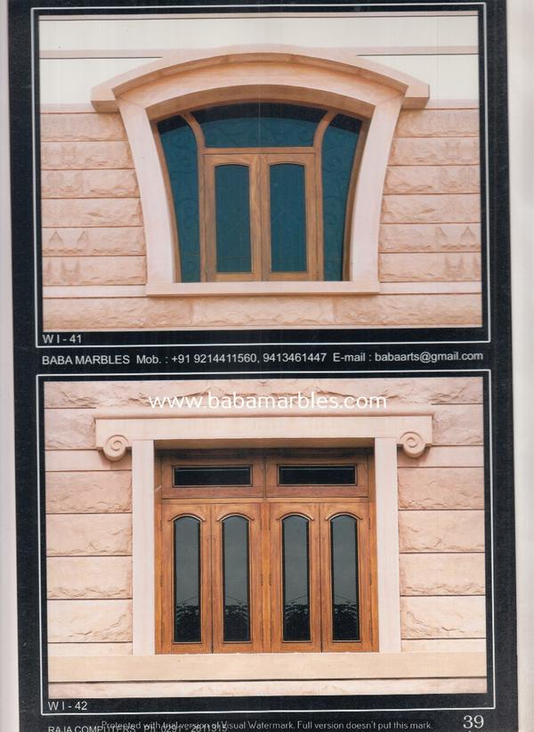 A Jodhpur Sandstone Window is a remarkable architectural feature that embodies the rich cultural heritage and intricate craftsmanship of Jodhpur, a city located in the vibrant state of Rajasthan, India. These windows are meticulously carved from the renowned Jodhpur sandstone, prized for its warm and earthy tones. What sets these windows apart is their detailed and ornate design, often featuring intricate lattice work, delicate floral patterns, and traditional Rajasthani motifs. Beyond their aesthetic appeal, Jodhpur Sandstone Windows serve a functional purpose, allowing for natural light and ventilation while maintaining a sense of privacy. These windows are not only architectural elements but also works of art that enhance the beauty and character of the buildings they adorn. They stand as a testament to the city's rich cultural heritage and the enduring legacy of its skilled artisans, making them an iconic feature of Jodhpur's traditional architecture.