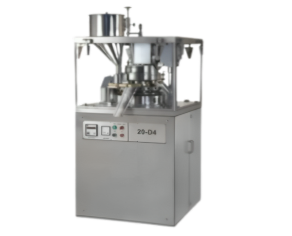 A tablet press or a pill press machine is a mechanical device that is used to manufacture tablets by compressing the powder. The tablets, hence produced, are of uniform size & weight. These machines have the competency to manufacturer a variety of tablets for multiple industries, ranging from pharmaceuticals and nutraceuticals to industrial pellets and cosmetics.The single rotary tablet press machine is a highly compatible machine and is extensively used in industries like-pharmaceutical, food, etc. It is designed for small batch production. The hopper capacity of the machine is 4 Liters and the number of stations varies from 9 to 23. Main pressure and pre-pressure of single rotary tablet press machine can be altered. Both values depend on the size of the compress and the filling depth. They also depend on the physical specification of the material that is used for compression.