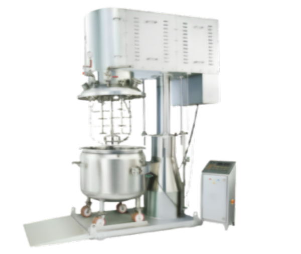 Planetary mixers are an ideal mixer for the products of different viscosities, densities, shapes & proportions. The major uses includes the production of latexes, dispersion & micro dispersion of chemicals, explosive & agricultural pesticide formulations. It is suitable for mixing / blending powders as well as through mixing of ointments, creams, lotions, toothpaste, resins, slurries, ceramics, colors, pigment, rubber & other compounds.* Provision to mix products under vacuum for de-aeration purpose.* Top drive & agitator assembly can be lifted & lowered by motorized as well as hydraulic systems.* Teflon scrapers are provided to avoid localized heating or cooling & ensure uniform mixing.* A smaller version of planetary mixer is provided with a manual lifting arrangement for the bowl instead of top drive & agitator assembly.* Capacity - Capacity - 3 Liter to 2500 Liter