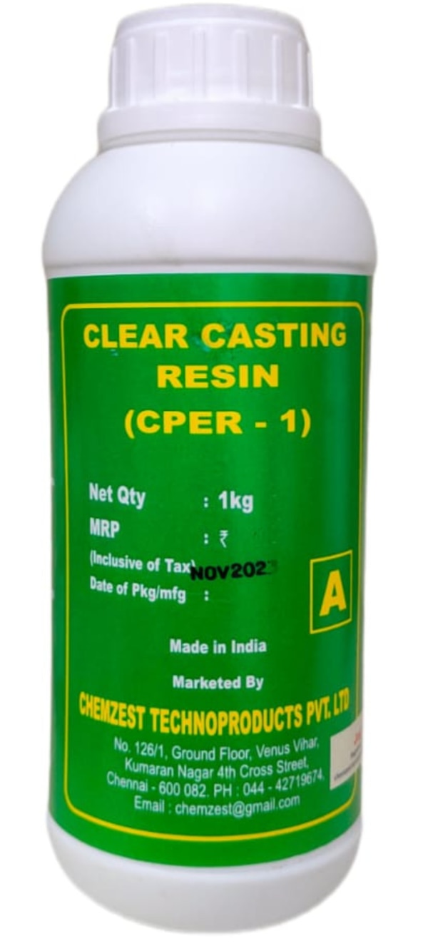 It is two-part Pre- accelerated system for casting, coatings Filling applications. It is a range of high-performance user-friendly resins.FEATURES BENEFITS:Ø Clear TransparentØ Can be Pigmented using suitable pigmentsØ Very less shrinkageØ Easy to cast and fast curingØ Excellent flow properties (low viscosity) with efficient substrate wettingØ Unique mechanical propertiesAPPLICATIONS:ü Sculpture Art Castingü Coatings sealantsü Home Projects Hobbiesü Encapsulation Displayü Model Makingü Open closed moldsü Industrial