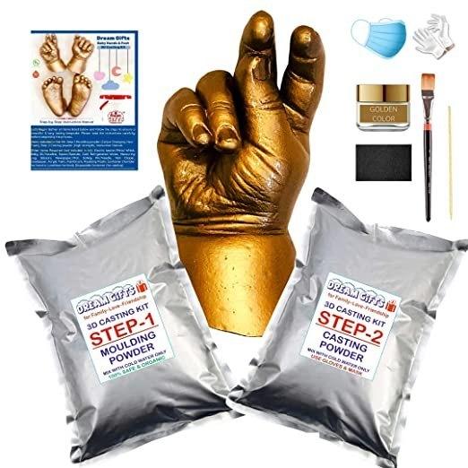 Very easy-to-use, comes with detailed Pictorial Instruction ManualVideo & WhatsApp Customer Support providedMoulding Powder: 100% Skin Safe, Non Toxic, Long Shelf Life, Colour changing, Captures finest impressionsCasting Powder: Very high strength (NOT Plaster of Paris), Life lasting