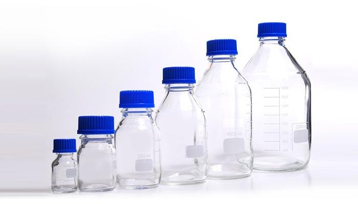 Borosil Brand Bottles are available for every use. Since the Aspirator, Reagent and Solution bottles are not used for direct heating purposes they are made mechanically stronger with heavier wall thickness and these can withstand wet or dry sterilisation. Due to excellent chemical durability of the glass, most reagents can be stored in these bottles without much effect for long durations. Plain neck Solution Bottles and Centrifuge Bottles are tooled for uniform rubber stopper fit. Roux Bottles, Milk Dilution Bottles are widely used for culture growth, and they have flat surfaces.