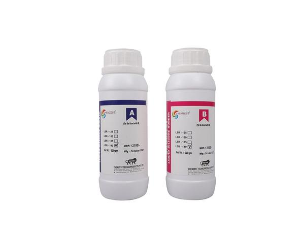 out this itemJay Enterprises LSR-140 is little harder than LSR-135 and it is mainly used for making molds for the Jewellery and food grade applications . It also can be used for making compontents and molds for concrete stone,GRC,polyurethane products ; wax, candle decoration ; rapid prototypingIts food & Jewellery grade Two-part silicon rubber: flowable addition cure siliconMedium Fast curing. Cures at room temperature within 5-8 hours.Degassing is requiredAn exceptional fluidity and good operability, easy to demold.Good tensile and tear strength, no shrinkage.