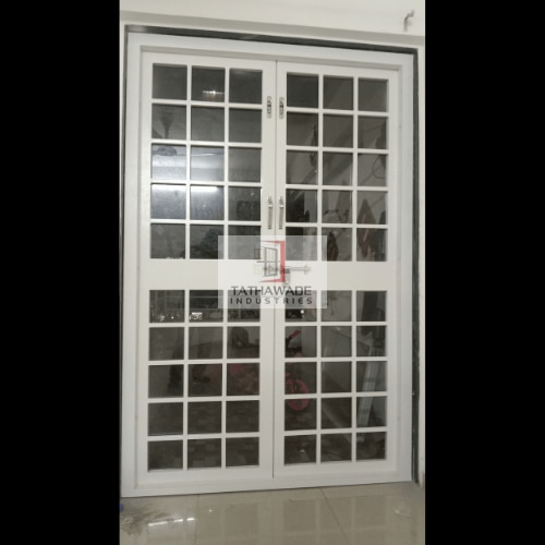 Tathawade Industries are one of the leading and best manufacturer of French Door in Pune and PCMC. Since last 5 years we are providing a quality service with Quality product. we are Providing our service all over the Maharashtra.For more information please visit us or call us.Product Specifications Material	Galvanized Iron and GlassHeight	8 FeetDoor Type	Hinged TypeFinish Type	Paint CoatedWidth	4.5 FeetColor	White