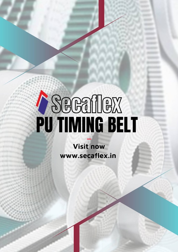 Secaflex Pu Open Timing Belts 
Belt Pitch 
3M, 5M, 8M, S8M, RPP8M, 14M
T5, AT5, T10, AT10, AT20
XL, L, H, XH