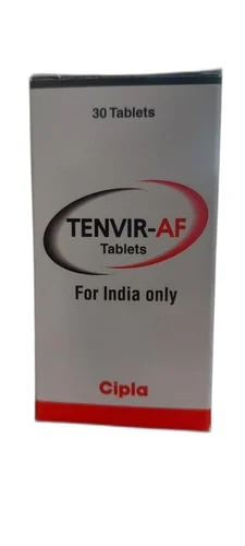 Packaging Size	1*30Composition	Tenofovir AlafenamideTreatment	Chronic hepatitis B virus (HBV) infectionPrescription/Non prescription	PrescriptionForm	TabletManufacture By	CIPLA LTDManufactured By	CIPLA LTDItem Name	Tenvir -AF 25mgActive Ingredient	Tenofovir Alafenamide TabletsDose Strength	25mgCountry of Origin	Made in IndiaTenvir-AF Tablet is used in the treatment of HIV infection and chronic hepatitis B virus (HBV) infection. It prevents the multiplication of viruses in human cells. This stops the virus from producing new viruses and clears up your infection.