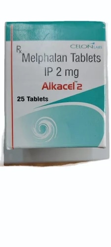 Brand	CelonComposition	MelphalanManufacturer	Celon LabsGeneric Name	MelphalanPackaging Type	StandardPackaging Size	Bottle of 25Form	TabletStrength	2mg & 5mgAlkacel (Melphalan) is a chemotherapy medication used to treat multiple myeloma, ovarian cancer, melanoma, and amyloidosis.