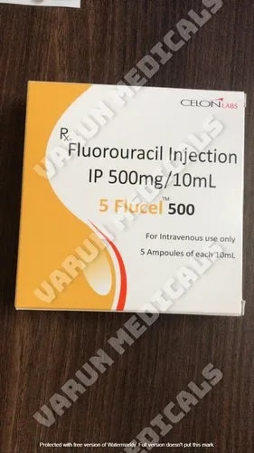 Brand	CelonComposition	FluorouracilManufacturer	Celon LabsDose Strength	250mg & 500mgGeneric Name	5 Flurouracil InjPackaging Type	StandardForm	InjectionUsage/Application	Hospital5 Flucel (Fluorouracil), is a medication used to treat cancer. By injection into a vein it is used for colon cancer, esophageal cancer, stomach cancer, pancreatic cancer, breast cancer, and cervical cancer.