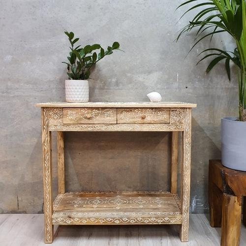 Elevate Your Space with National Veneer & Ply Console Tables: Where Style Meets FunctionalityIntroducing our exquisite collection of console tables designed to add a touch of sophistication and practicality to your living spaces. Crafted with precision by National Veneer & Ply, these console tables seamlessly blend aesthetics and functionality to create focal points in your home.Timeless Design:Our console tables feature timeless designs that effortlessly complement various interior styles. Whether you prefer a classic, traditional look or a modern, contemporary vibe, National Veneer & Ply offers a diverse range of console tables to suit your aesthetic preferences.Premium Materials:Crafted with a commitment to quality, our console tables are constructed from premium materials that ensure durability and longevity. From high-quality wood to metal accents, each element is chosen for its ability to withstand daily use while maintaining its aesthetic appeal.Versatile Applications:Console tables are versatile pieces of furniture that can be placed in various locations within your home. Use them as entryway statement pieces, elegant hallway tables, or functional additions to your living room. The versatility of our console tables makes them a perfect fit for any room in your home.Functional Storage Solutions:National Veneer & Ply console tables are designed with functionality in mind. Many of our models feature storage options, such as drawers or shelves, providing convenient solutions for organizing everyday essentials while keeping your space clutter-free.Customization Options:Recognizing the unique needs of each customer, National Veneer & Ply offers customization options for our console tables. Choose from different finishes, sizes, and styles to create a console table that perfectly aligns with your vision and complements your existing decor.Expert Craftsmanship:Our console tables are crafted with meticulous attention to detail, showcasing expert craftsmanship that reflects the dedication of National Veneer & Ply to delivering furniture of the highest quality. Each table is a testament to the skill and passion invested in its creation.Seamless Integration:Whether you're furnishing a contemporary loft or a classic home, our console tables seamlessly integrate into diverse design schemes. The clean lines, elegant proportions, and thoughtfully chosen materials ensure that our tables enhance the overall aesthetic of your space.Expert Consultation and Support:The knowledgeable team at National Veneer & Ply is dedicated to providing expert consultation and support. Whether you need assistance in selecting the perfect console table for your space or advice on styling, our team is here to ensure your experience is enjoyable and satisfying.Elevate Your Interiors:Transform your home with the timeless elegance and functional beauty of National Veneer & Ply console tables. Explore our collection to find the perfect piece that adds character and style to your living spaces.