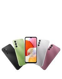 SAMSUNG GALAXY A14 Add color to your lifeA sleek, fundamental design. Available in Black, Light Green and Silver.Get creative with multiple camerasA wide and vivid screen to exploreThe 16.72cm (6.6