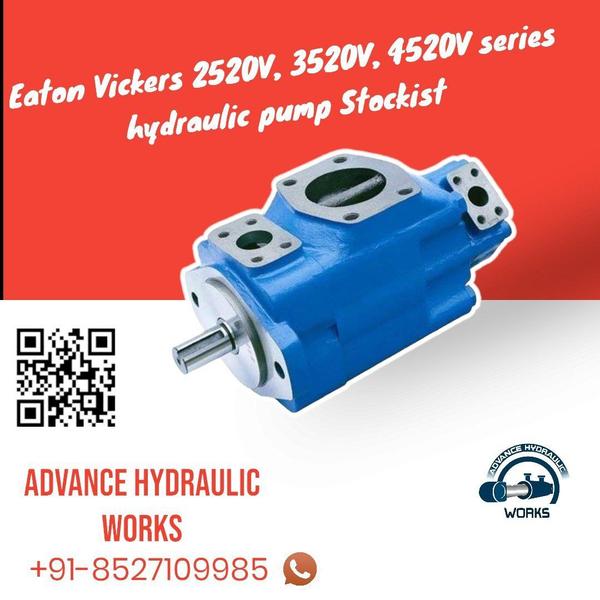 Hello everyone, We are here to introduce ADVANCE HYDRAULIC WORKS as an authorised dealer of Eaton Vickers. Eaton vicker 2520VQ hydraulic double vane pump is being widely used among motion industries like mobile cranes, dozer. We are the dealer of Vicker vane pump, Vickers double vane pump.Specifications:MODEL: 2520VQ-21A-14-1-CC-22RTYPE: Hydraulic double vane pumpFlow rate: 21gpm and 14gpmShaft type: straight key Vicker vane pump authorised dealer in delhi vickers dealer eaton authorised dealer near me. Vickers supplierEaton Vickers 2520vq, 3520vq, 4520vq