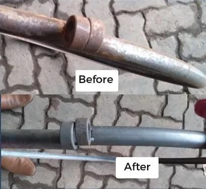 Metal Conditioning Compound Microscopically etches surface to prepare them for protective coatingsConditions metals as it cleansCleans, removes rust, degreases and leaves a passivated surface.Can be used on aluminium, steel, brass, copper, bronze and lead.Excellent for use on metal fabricating shops, construction and machine shops, painting contractors, and municipal garages. Dilution: 1: 4 parts of water.Area coverage: Under normal  circumstance Metaletch at 1:4 dilution gives a coverage of 20 Sq.ft per Litre. Thin rusty layer and flash rusting surfaces it covers 80 Sq.ft to 100 Sq.ft per litre. Application Area: Paint Shops, STU’s, Body building shops, Powder coating units, painting contractors, Engg.Industries etc.