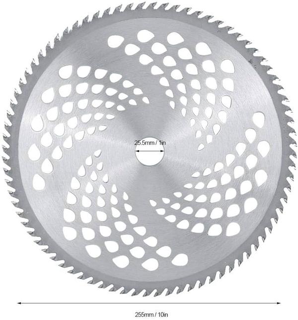 Sadaiv Nipun 80 Teeth TCT Blade for Brush Cutter Crop Cutter Attachment Heavy Duty Blade Suitable for All Type of Brush Cutter Metal Cutter Blade Metal Cutter for Garden Grass Cutting Power Tool It is silver in color. UNIVERSAL FIT. It fit either 1