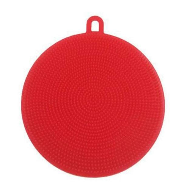 How to use:1. Silicone brush is heat-resistant, could be used as heat insulation pads, silicone heat resistant coasters, cup insulation mat2. Great for cleaning fresh mushrooms, apple, potato, or more. It should be soft enough to clean without scratching or bruising them3. Silicone scrubber is also soft enough to use in shower as a body brush, wash hand or use it to handle hot kitchen utensils4. It's useful to cleaning various makeup brushes. The quickest and most effective way to clean accumulated makeup, oil, dirt, and bacteria off of your makeup brushes, you only need to use a little soap or shampoo to clean your brushes, which prolongs their lifePackage: 1 Silicone Dishwashing Scrubber