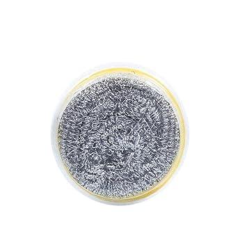 Stainless Steel Kitchen Scrubber (1 pc)100% brand new and high qualityMetal steel ball, sanitary and durable, with strong cleaning power, strong anti-stain quick and effective, high quality steel wire, do not rust, do not chip, save your time cleaning the kitchen, every home kitchen essential. This one-of-a-kind industrial level scrubber pad is designed to improve your dishwashing and scrubbing! Truly the best on the market, top of the line steel wire sponge for your sink or shower Coarse metal mesh scrub offers a scouring effect for cleaning rust, food or scum in your kitchen or on tile floors - more heavy duty & durable than any ordinary scrubber available