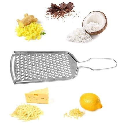 Stainless Steel grater is a versatile vegetable and fruit grater. Grate vegetables like carrots and radishes, slice zucchini or shred ginger with ease using this multi grater. This grater has grates of different sizes. The grates are made of hi-quality stainless steel. Use grates for coarse, finely grated or shredded vegetables. It is perfect for wafers or thin slices of vegetables like zucchini, radish or potatoes etc. Use the handle for holding the grater in place and grate fruits and vegetables 100% Brand new and high quality!Made of stainless steel.Grating surface is securely laser-welded to the strong frame.Fine grater is ideal for grating citrus peels.Material: Stainless steel Color: silver