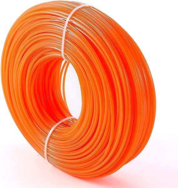 Sadaiv Nipun Trimmer Line for Brush Cutter 3.0 mm Nylon Trimmer Line (Round) for Weed Trimmer Grass Cutter 3.00 MM 30 Fit Trimmer Line Round Trimmer lines can be used as an alternative to blades for cutting grass and plants in trimmers and weed cutters. 3.00mm Round Trimmer line 30 Fit Trimmer Line Suitable for most gas trimmer Description: KV 3.5mm 50mtr Round Nylon Trimmer Rope Fine Quality Brush Cutter Head Strimmer Line Mowing Wire Lawn Mower Accessory - Garden tool thinner than round/square cord wire string grass trimmer line robot lawn mowers - Suitable for most gas strimmer - For trimming grass, weeds removal and trimming hard to reach areas around the garden. - The choice of landscaping experts - Choose what you need here. Specifications: - Material: Plastic - Length: About 90m / 295ft Package Includes: 1 piece trimmer line Note: Color may vary slightly due to the color calibration of each monitor. Please allow slight measuring deviation due to manual measurement.