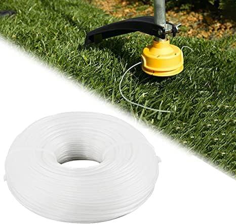 Sadaiv Nipun 3.5mm Round 30 Fit Heavy Duty Grass Trimmer Line 3.5mm Brush Cutter Nylon Strimmer Cord String Wire Rope Trimmer line cuts through heavy weeds and thicker grass quickly and efficiently, weed cutting thread with excellent quality, suitable for hard cutting and long wear to make your garden look clean and tidy. The brush cutter line is made of nylon surface and steel wire core for tough cutting and long wear. Grass trimmer line diameter is 3 mm, length 30 metres, suitable for 3 mm mounting hole. You can cut different lengths according to your needs. Ideal for patio, lawn and garden for trimming grass.
