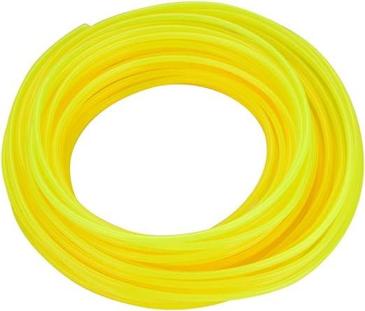 Sadaiv Nipun K.V String Trimmer Line Donut, Nylon Material String Trimmer Line High Flexibility for Mowers for Trimmer Line Replacement Parts KV 3.5MM 50 Mtr Round Trimmer Line 【Service Guarantee】We strive to provide you with the highest quality product and the best customer experience, you can rest assured to buy. If you have any questions, do not hesitate to contact customer service, We will change or refund for any reason. 【Wide Application】This string trimmer line can be used for most lawn mowers, special farms, commercial lawn mowers, etc. 【Selected Material】This string trimmer replacement line is made of nylon material, durable, wear resistant, resistant to cracks, and easy to .High degree of flexibility, allowing the wire to stretch and cushion the impact with the hard surface. 【Easy to Install】This round string trimmer line donut is easy to install,no complicated procedures are required, which effectively saves your time and energy. 【Convenient】The length of the mowing rope can be cut according to the needs, and it can be installed on the mowing head. How to Use: According to the length of the mowing rope, the customer can cut and install it on the mowing head. Specification: Item Type: String Trimmer Replacement Line Application: For Handheld Lawn Mower