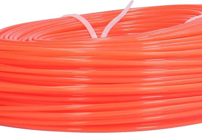 Sadaiv Nipun K.V 2.4MM 50 Mtr Round Trimmer Line Grass Cutter Accessories, 2.4mm Round String Petrol Grass Trimmer Grass Trimmer Line Nylon Cord Wire Grass Cutter Accessories Tools Low noise: Low noise allows you to immerse yourself in trimming during leisure time. High performance:High pruning efficiency, saving your time and energy. Sturdy, efficient and easy to use, make your garden look neat and tidy Application of lawn mower:Usually suitable parts for lawn mower, including additional cutting tools, which can be used for wire cutting conveniently and quickly. Simple installation:Easy to install and easy to use. If you have any questions during installation and use, please feel free to contact us.