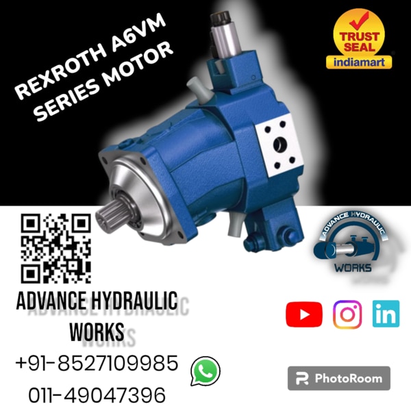 Rexroth A6VM80 is a hydraulic motor manufactured by Bosch Rexroth AG, a top global supplier of hydraulic components and systems. It is a fixed displacement motor that operates on the axial piston principle. This means it has a rotating cylinder block with several pistons that move back and forth in their respective bores.