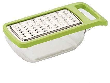 Very convenient in use. It can be Excellent gift for your beloved ones. Manufactured from high quality food grade plastic materials. Truly an excellent Kitchen Item with stylish look and safe to be washed in your dishwasher. Easy to use, clean and carryIt’s made up of high-grade stainless steel, and hence has a great quality and durability. Serves as a garnishing solution in every home.Having a container which can be manually washed and dried easily after wash.You can garnish in two different sizes as there are two slots for grating.It is Dishwasher safe and rust resistantHaving a container which can be manually washed and dried easily after wash. You can garnish in two different sizes as there are two slots for grating.It flaunts a attractive design and has wonderful features like used for Grating the vegetables to make soup, parathas and more.