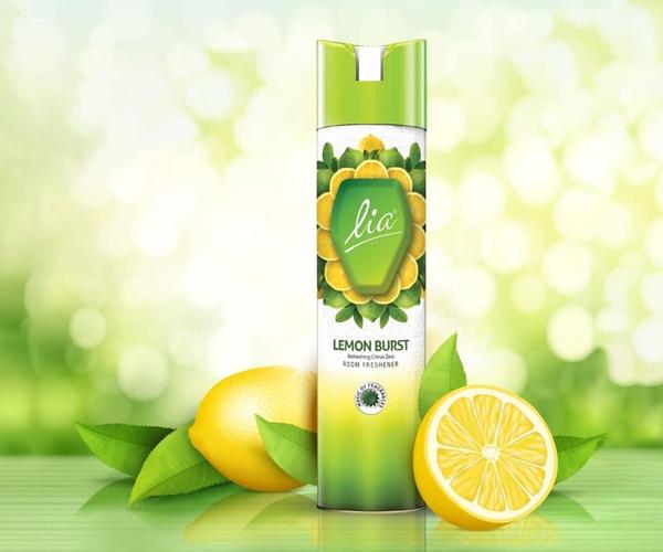 Make your home an abode of calm and joy with Lia Air Fresheners. These long-lasting cans invigorate your living spaces by eliminating odour thoroughly and infusing them with an enticing freshness. Home is where the heart is, and why not if it smells so refreshing. Lia Air Fresheners come in a consumer-friendly spray-through cap for ease and safety. Get the confidence of knowing that your home is always welcoming and pleasurable for family and unexpected guests. It is available in fragrances like Rose, Jas, Lavender, Chandanam, Lemon Burst, Sea Shore.- Room Freshener with the luxurious fragrance of Lemon Burst to keep your living spaces fresh and sweet-smelling- Fragrance: Calming, Refreshing, Lavender Floral Fragrance- Delivers 500 sprays of 2-3 secs each - Long-lasting, refreshing fragrance- Made for All Living Spaces (air-conditioned / temperature controlled room, Smoking area, Bedroom, Lobby, Reception Areas, Hotel lounge, Waiting Rooms, Store rooms, godowns, gyms, factories, clinics, studios)How to Use:1. It can be used in Kitchen, Bathroom, Room, Pet area, Smoker's area, Car interior, Hospital, clinic, School, Lobby, Hotel, Store room, Factory, Gym etc.2. Close all the windows and doors of the room.3. Shake well before use.