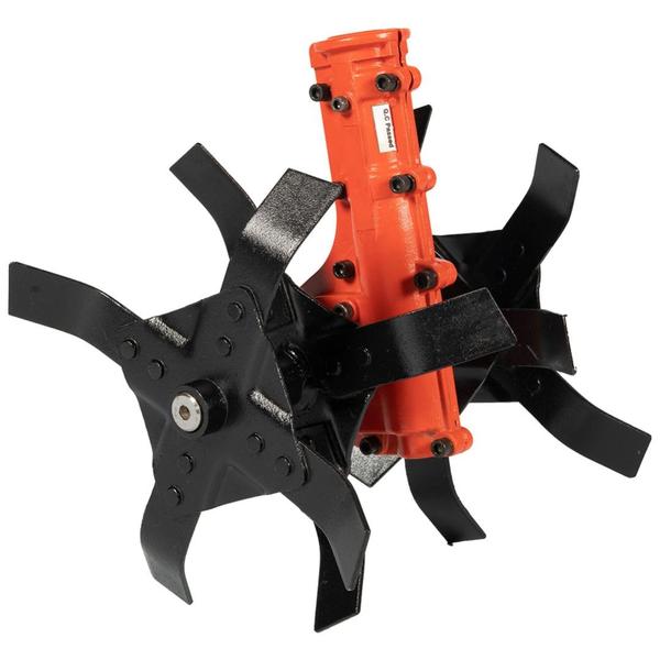 Sadaiv Nipun Tiller Attachment for Brush Cutter 28mm S Type Weeder/Weeding in Fruits and Vegetables//Suitable for All Type of Side Pack Brush Cutter (11 Inch) Brush Cutter Tiller Weeder Attachment Tiller Blades are specially designed blade that can be fitted on to the front of the power tiller. The blade has been manufactured with a unique design for anti wind, which helps to reduce the burden of the power tiller in adverse weather conditions. The blades come with a small diameter and are made from high-quality material. They are also easy to install and can be used for a long time without any problem. The anti-wind blade is designed to prevent damage from the force of the tiller arm when it hits the ground. The anti-wind blade is a protective device that prevents the tiller arm from hitting the ground at high speeds and damaging your tiller. It can be used on any type of tiller, but is particularly useful on single cylinder models where it can be attached directly to the clutch housing. Key Features: Lightweight – The blades have been designed with lightweight material, which makes them easy to install. High quality – The blades have been made from high quality material, which makes them durable and long lasting. Tiller Blade Set Model 4 TLB 104 - Made of quality alloy steel, this tiller blade is perfect for any kind of cutter. Designed for high quality performance and dependability under normal use. Strong, hardened steel blades made to fit your tiller. Ensuring long life, it makes removal of tough weeds and plants easy to do by providing a sharp cutting edge that won't bend or break under pressure. This is suitable for the replacement of your old or bad blade. It features durable, reliable performance and high-quality