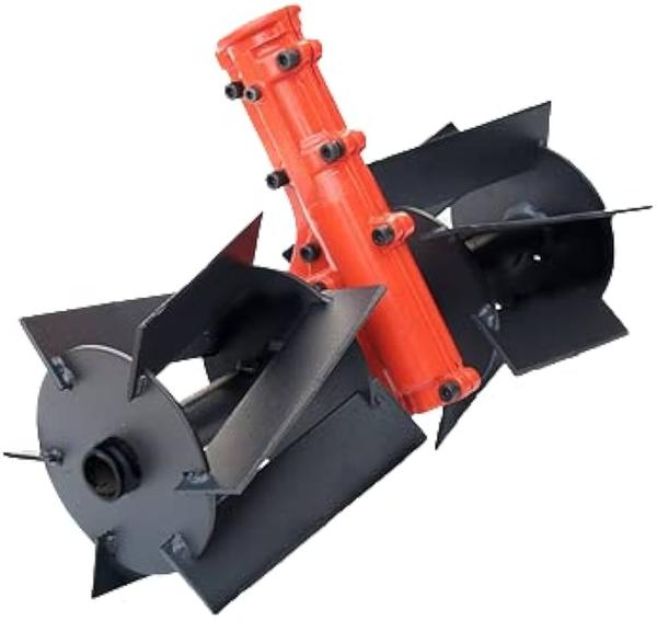 Sadaiv Nipun 28mm Weeder Attachment for Brush Cutter | Steel Blade Attachment Tiller | Fruits & Vegetable Weeding | Suitable for All Types of Brush Cutter | Weeding & Cultivating Application Material: Steel (MS) Color: Black and Silver Weight: 4kg Only for 28 mm shaft with 9teeth Weeder Blade Width: 11 Inches Weeder attachment for weeding and cultivation Application: Weeding , Soil Looseing, Aeration Suitable for Standard Brush Cutter It can be set with any type of brush cutter/grass cutter/weeders but only for 28 mm shaft with 9teeth Available Shaft Sizes: 28 mm Diameter,9 Teeth (Confirm before Purchase) Suitable For Back Pack And Side Pack 28Mm Rod Brush Cutter Weeder attachment for weeding and cultivation Application: Weeding , Soil Looseing, Aeration Suitable for Standard Brush Cutter It can be set with any type of brush cutter/grass cutter/weeders but only for 28 mm shaft with 9teeth Available Shaft Sizes: 28 mm Diameter,9 Teeth (Confirm before Purchase) Material: Steel (MS) Color: Black and Silver Weight: 4kg Only for 28 mm shaft with 9teeth Weeder Blade Width: 11 Inches