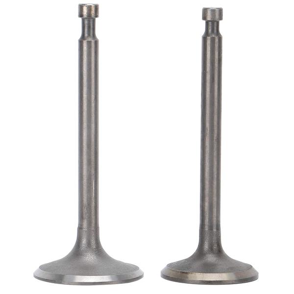 Applicable Range: This and exhaust valve is very useful for agriculture, animal husbandry, farming and forestry.MICROTILLER ACCESSORIES: This exhaust valve set is a good microtiller accessories. This intake and exhaust valve is a very common engine accessory that will help keep your engine performing consistently.Fine Workmanship: This and exhaust valve is beautifully crafted with a gloosy appearance and is the right size and burr .Ideal Replacement: This and exhaust valve can be used to replace an old valve in a compact size and easy to install method. Meet your needsWIDE APPLICATION: This and exhaust valve is very useful for agriculture, animal husbandry, farming and forestry.