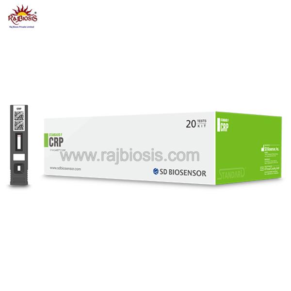 STANDARD F hs-CRP FIA performs quantitative measurement of high-sensitivity C-Reactive Protein (hs-CRP) in serum, plasma and whole blood samples using fluorescence immunochromatography. Through the STANDARD F Analyzer, test results with high sensitivity and specificity can be obtained.Advantagehs-CRP is a cardiac marker for the diagnosis of cardiovascular inflammation and infectionAutomatic strip recognition by reading the information stored in 2D barcodeReagents can be stored at room temperatureSerum, Plasma and Whole blood specimens available