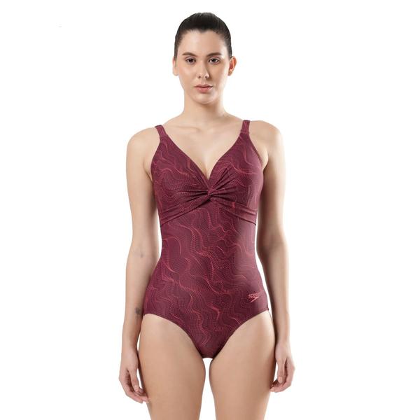 Allover Print BrigitteLook and feel fabulous in the water. Sophisticated with an elegant twist detailing at the front,this figure-flattering swimsuit features removable bra pads and a power-mesh inner liner whichsmooths the tummy for added confidence at the pool or beach. Made from soft and comfortableEndurance®10 fabric, it's designed to fit like new for longer and retain its shape.Features• Padded bust support - removable bra pads provide added support and shaping.• Tummy control panel - inner mesh panel holds and flatters the figure• U back design-helps make it easy when putting on or taking off your swimsuit• Adjustable straps - for a better fit• Higher chlorine resistance than standard swimwear fabrics - fits like new for longer with CREORA® HighClo™• Shape retention - fabric stretches so you can enjoy your swim without feeling restricted• Sun protection - UPF 40+Fabric Description: Endurance®10Fabric Composition: 80% Nylon 20% Elastane (CREORA® HighClo™)