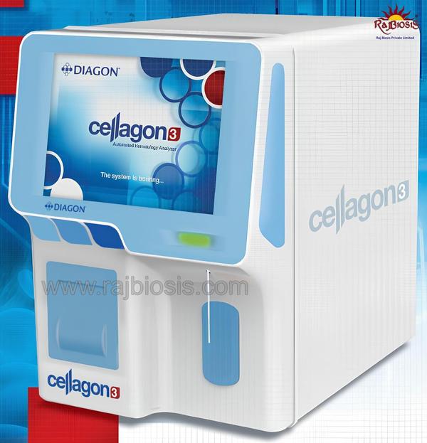 3-Part Cellagon3 Hematology Analyzer, For Laboratory