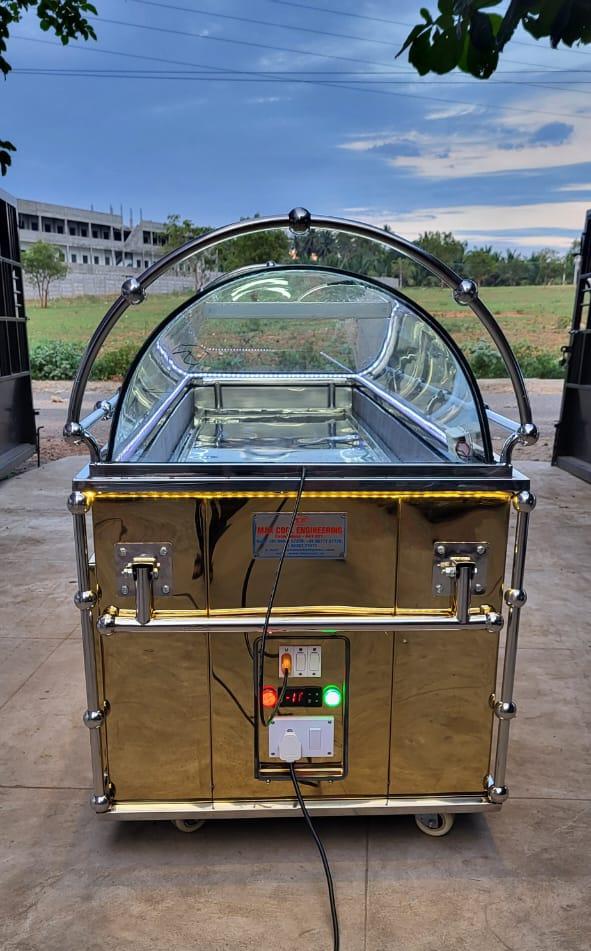 MC 008 Single Dead Body Stainless Steel Heavy Freezer ( Original Glass Type Model)