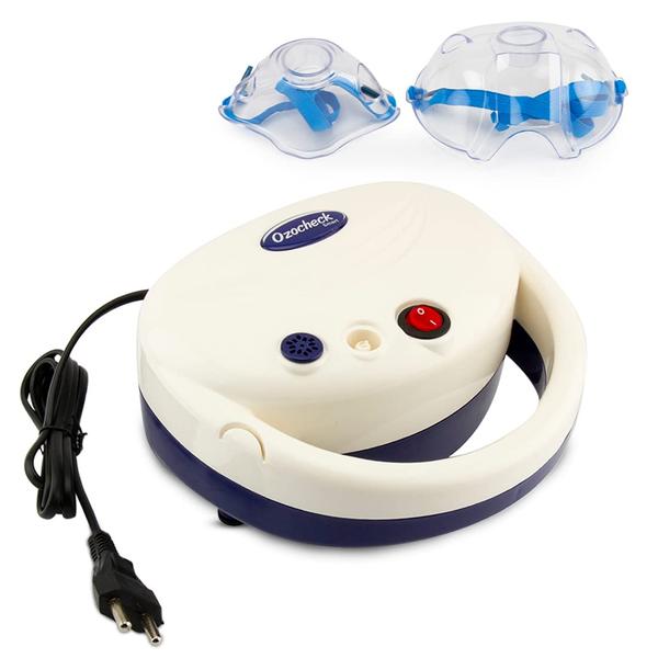 Effective device for respiratory tract diseases such as Asthma, Chronic Bronchitis, Allergies and other Respiratory disorders. It helps to convert the medical solution into minute misty particles called aerosols. Since these aerosols are extremely fine they easily pass on into the body of the patient suffering from respiratory ailment. This high utility device has an easy operation. Nebulizer kit includes air tube, replacement filters, medication cup capacity, mouthpiece, adult mask and child mask.