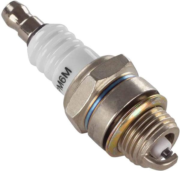 Higher Stability - Pure copper core could increase heat transfer and heat dissipation, easily reach a more reliable start and prevent the risk of overheating.-The outer insulator of spark plug is made of high grade alumina silicate ceramic, treated with corrosion resistant plating for longer life.-Spark Plug for Gasoline Chainsaw Spark Plug Heavy Duty.-Good Quality Durable and Eco Friendly Material.-Long spark plug service life and superior build quality for maintenance free engine.