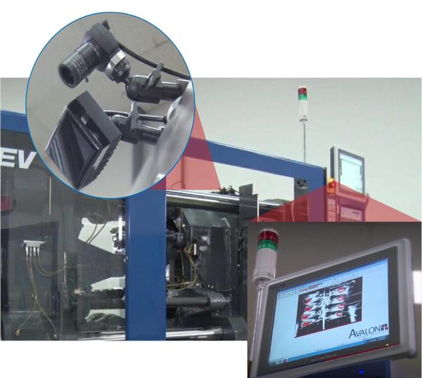 Mold safety camera is used to save molds from accident.