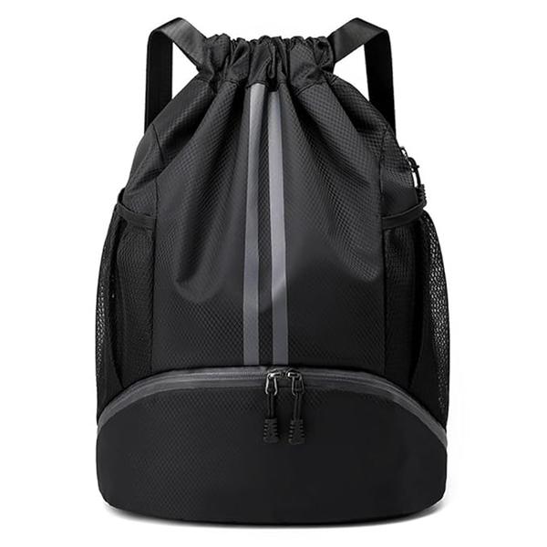 Now we're getting specific! A good sports bag is key for keeping your gym gear organized and convenient. To find the perfect one, let's consider a few things:Type of sports:General gym: Duffel bags or backpacks with dedicated shoe compartments are good choices.Swimming: Look for waterproof bags with separate compartments for wet and dry items.Running/cycling: Hydration-compatible backpacks with a streamlined design are ideal.Team sports: Consider a duffel bag with ample space for equipment and uniforms.Features:Compartments: Dedicated areas for shoes, dirty clothes, water bottles, etc., keep things organized.Durability: Choose water-resistant material and sturdy construction to handle wear and tear.Comfort: Adjustable straps and padding make carrying heavy loads more comfortable.Ventilation: Mesh panels or compartments help air out sweaty gear.Security: Locking zippers or compartments offer peace of mind in locker rooms.Additional details:Budget: Sports bags can range in price, so set a budget to guide your search.Brand preferences: Do you have any favorite brands in mind?Style preferences: Do you prefer a classic, sporty, or trendy look?With this information, I can recommend some specific sports bags that tick your boxes. Let me know what you're looking for, and I'll be your sporty bag matchmaker!