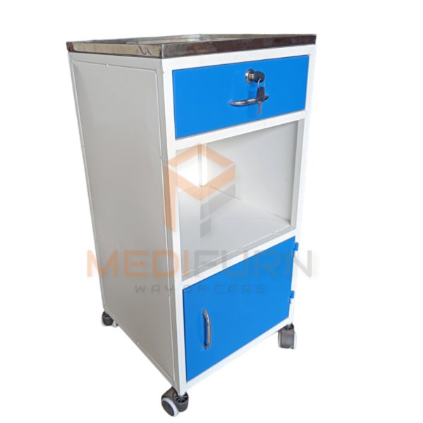 Overall Size :- 400 mm L X 400 mm W x 800 mm HPre treated & Epoxy Powder Coated1 Drawer 1 cabinet 2” Wheels with Break System SS TopMedifurn industry in pcmcbest hospital furniture manufacturer in PCMC. best electrical Hospital bed manufacturer in PCMC. surgical equipment manufacturer in PCMC. #besthospitalbedsidelockerdeluxmanufacturerinPCMC. #electricalHospitalbedmanufacturerinPCMC. #surgicalequipmentmanufacturerinPCMC.