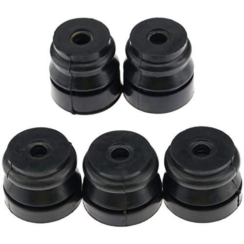 Made of High quality materials, it is durable, wear-resistant and can be used for a long time.-Material: Made of high-quality rubber material, tough and wear-resistant, not easy to damage.-Made of high quality materials, it is durable, wear-resistant and can be used for a long time.-In line with strict production quality standards, good compatibility, long service life.-Small and Big Rubber buffer set For Chain Saw it can fit with 45cc 52cc 58cc chain saw machine Description Buffer Set For Chainsaw Tool Parts For 45cc 52cc 58cc ( Aimex Ibell)-package included: 1x 5Pcs Tool Parts Chainsaw Spare Parts AV BUFFER SHOCK MOUNTING Daper Annular Buffer for Chainsaw 4500/5200/5800/43cc/45cc