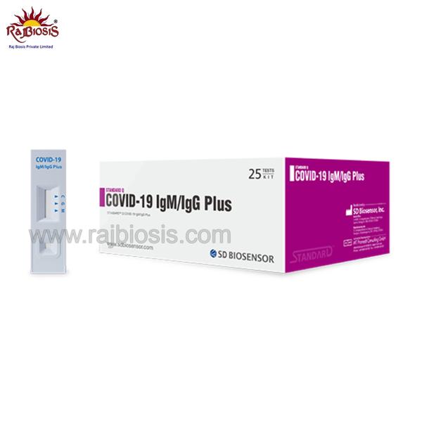 The STANDARD Q COVID/Flu Ag Combo Test is a rapid chromatographic immunoassay for the qualitative detection of specific antigens to SARS-CoV-2 and Influenza A and Influenza B present in human nasopharyngeal specimens. The STANDARD Q COVID/Flu Ag Combo Test for rapid detection of SARS-CoV-2, Influenza A and Influenza B is a differentiated test, such that SARS-CoV-2 viral antigens can be distingushed from Influenza A or Influenza B viral antigens from a single specimen using a single device.