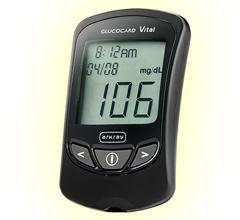 Blood Glucose Test Meter GLUCOCARD Vital GT-1050